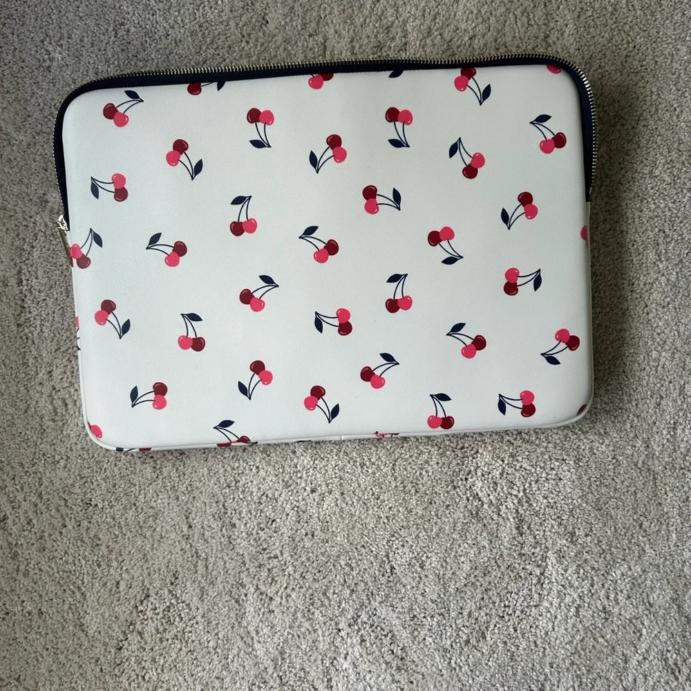 Kate Spade Cherry Print Tablet Sleeve - Cream and Red